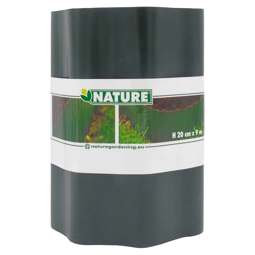 Nature Bordură De Grădină, Verde, 0,2 X 9 M