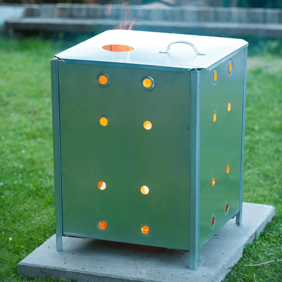 Nature Incinerator De Grădină, 46X46X65 Cm, Oțel Galvanizat,