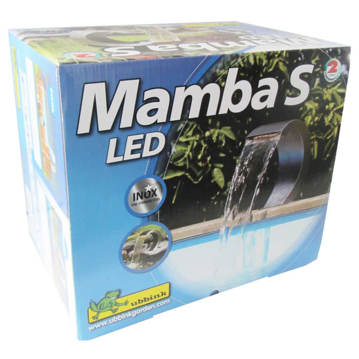 Ubbink Cascadă Mamba, S-Led, Oțel Inoxidabil
