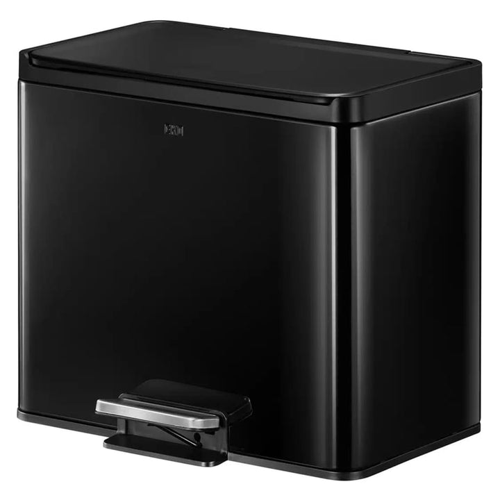 Eko Coș De Gunoi Cu Pedală Essential, Negru, 20+9 L