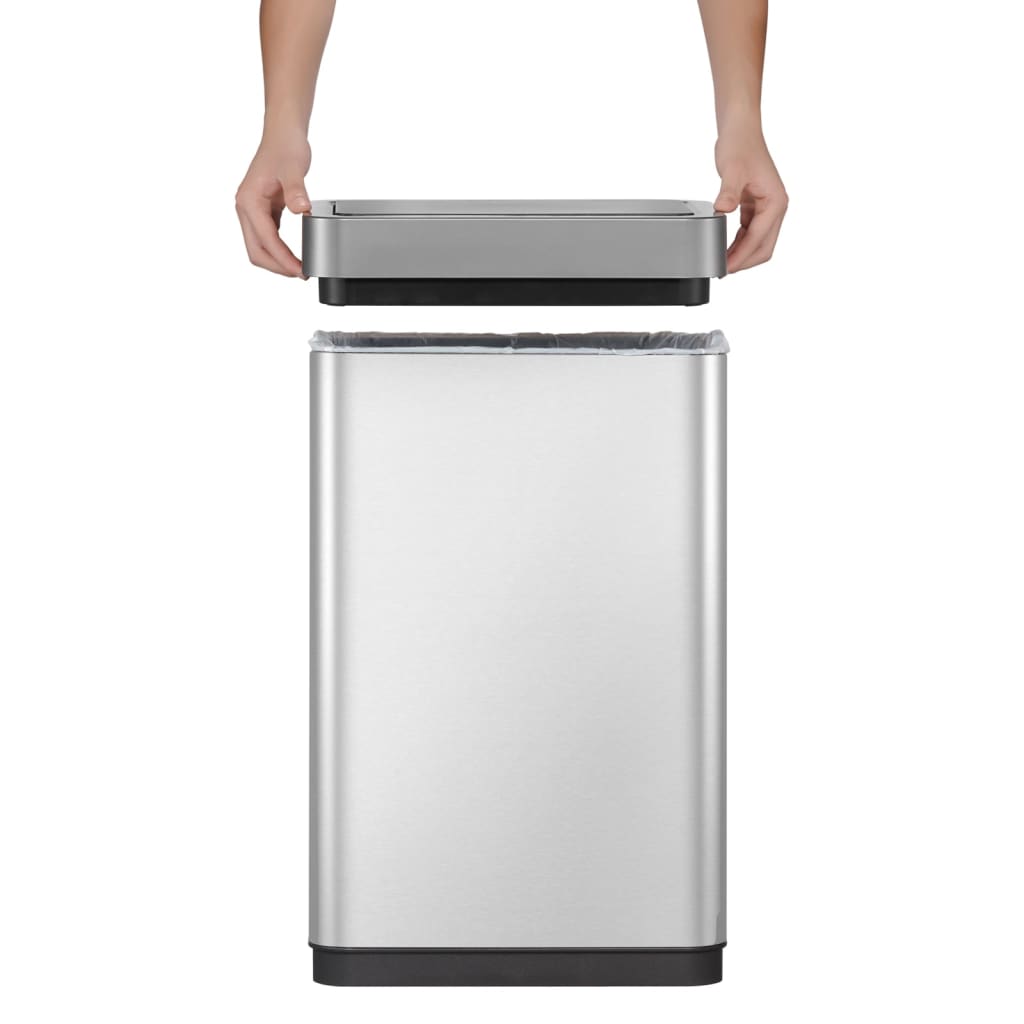 Eko Coș De Gunoi Cu Senzor Mirage X, 80 L, Argintiu Mat