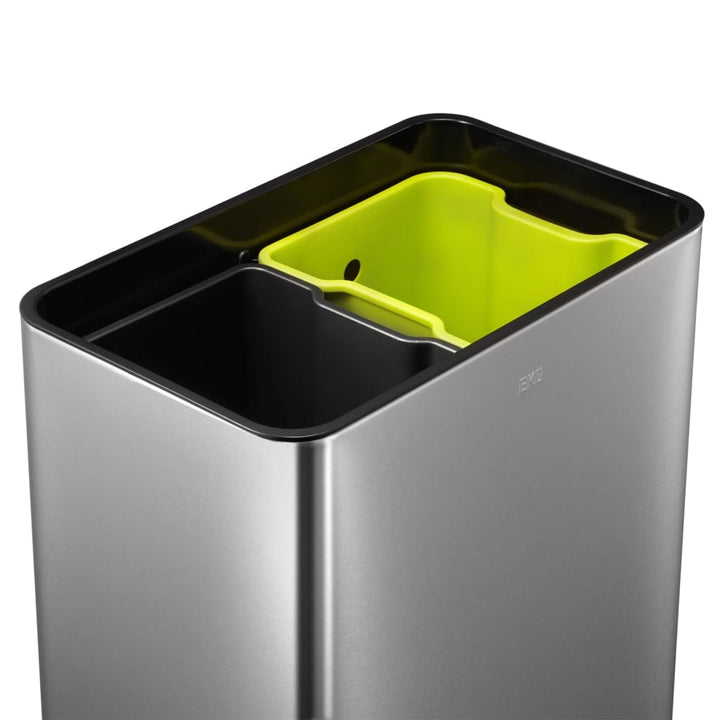 Eko Coș De Gunoi Cu Senzor „Mirage”, 2X20 L, Argintiu Mat