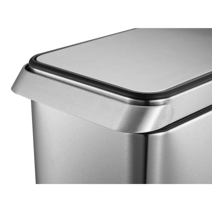 Eko Coș De Gunoi Touch Bar, Argintiu Mat, 30 L