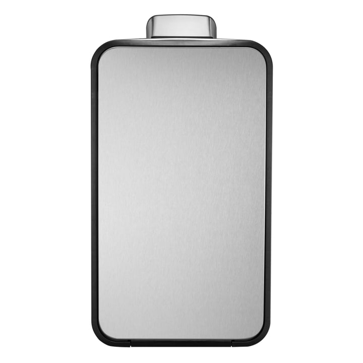 Eko Coș De Gunoi Cu Pedală „Ecoslim”, 2X20 L, Argintiu Mat