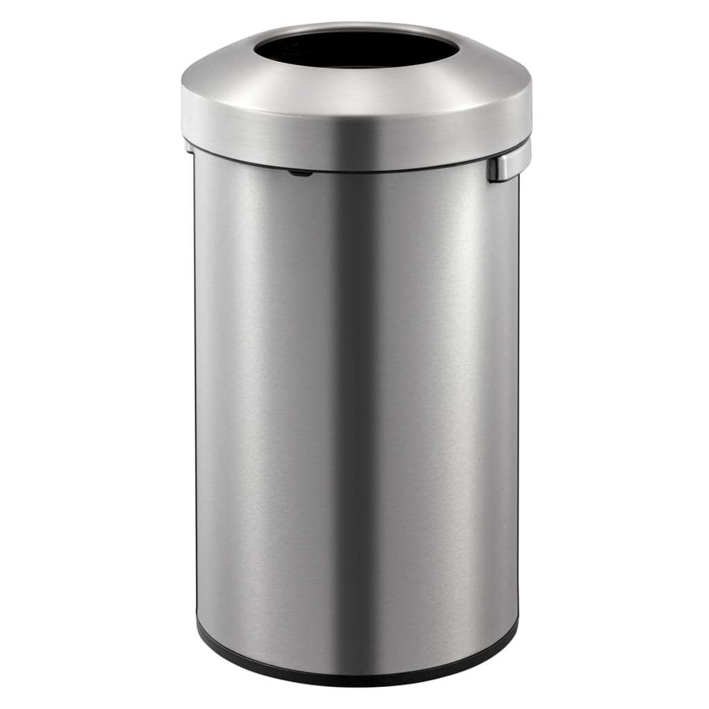 Eko Coș De Gunoi Deschis Urban, Argintiu Mat, 90 L