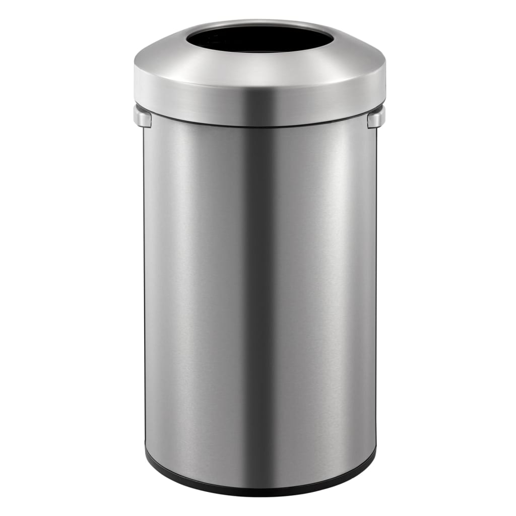 Eko Coș De Gunoi Deschis Urban, Argintiu Mat, 90 L