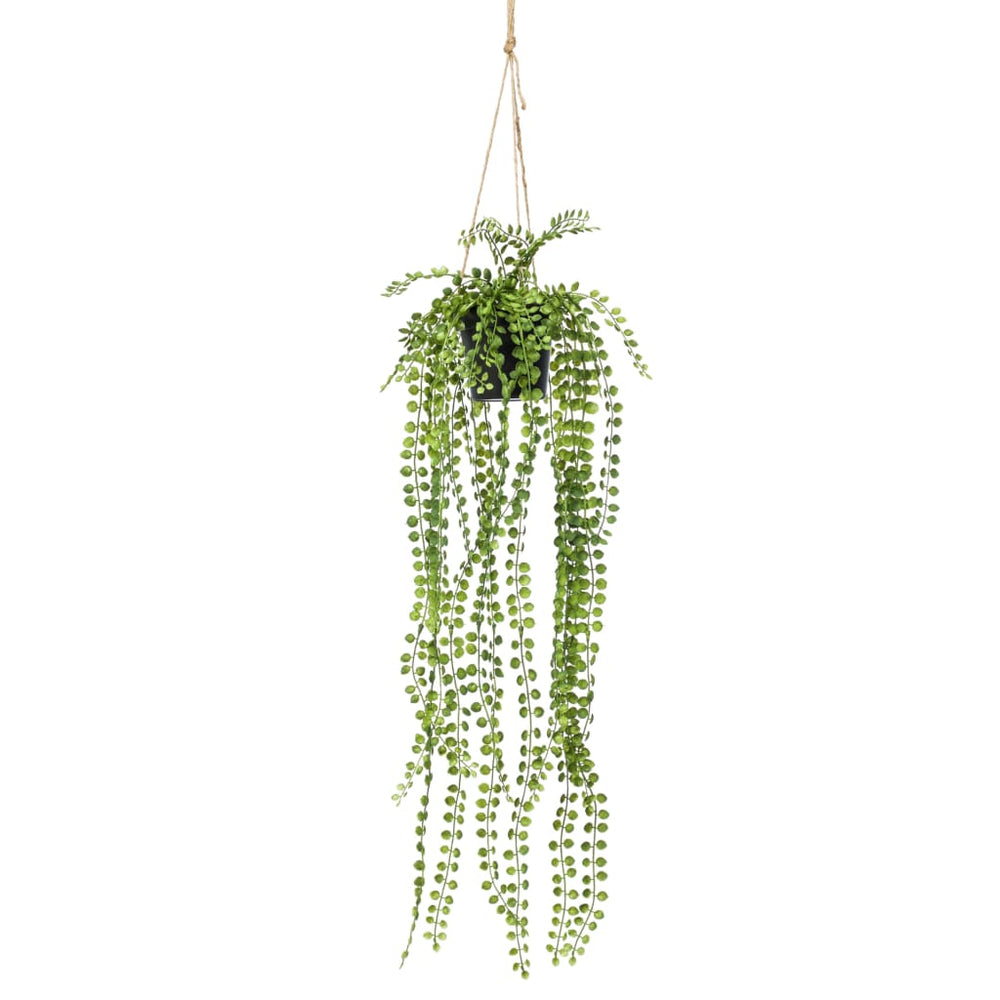 Emerald Ficus Artificial Pumila, Tufă Suspendată În Ghiveci, 60 Cm