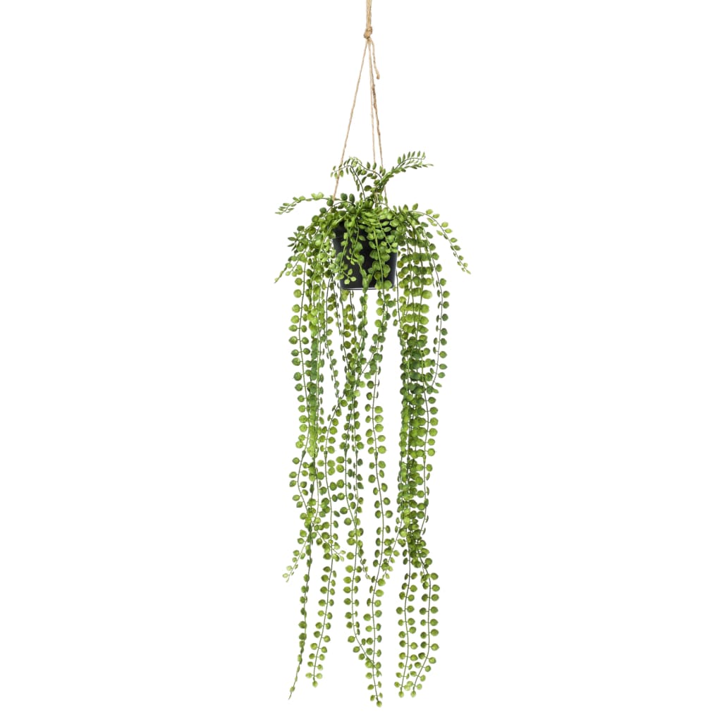 Emerald Ficus Artificial Pumila, Tufă Suspendată În Ghiveci, 60 Cm