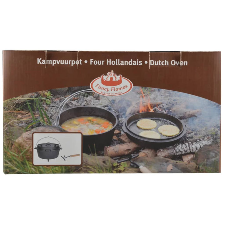 Esschert Design Cuptor Olandez 6,5 L, Negru Ff235