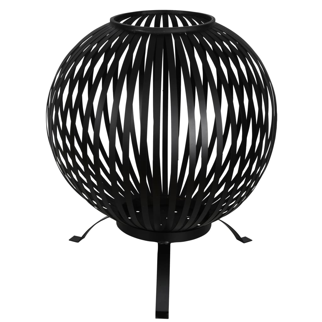 Esschert Design Bol Pentru Foc, Negru, Benzi Oțel Carbon Ff400