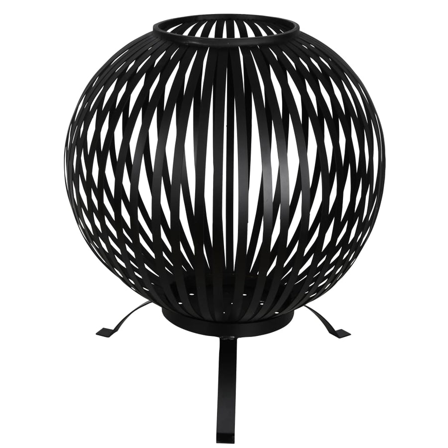 Esschert Design Bol Pentru Foc, Negru, Benzi Oțel Carbon Ff400