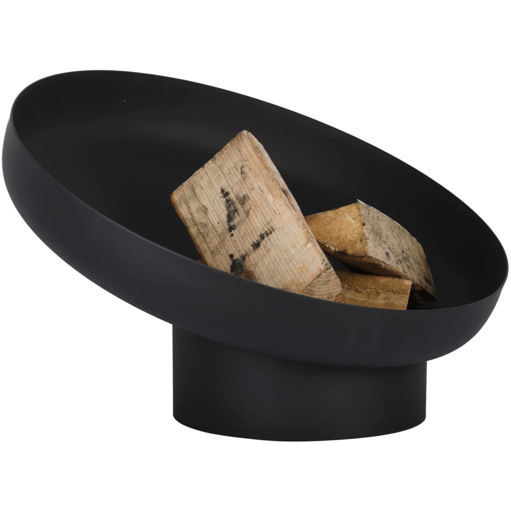 Esschert Design Bol Pentru Foc Înclinat, Negru, Oțel Ff402