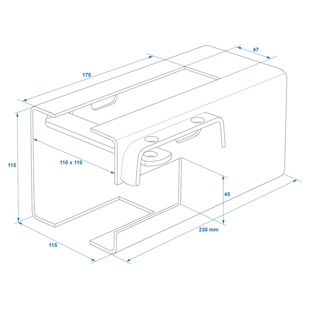 Proplus Dispozitiv De Blocare Cuplaj Remorcă 110X110 Mm, 341325S