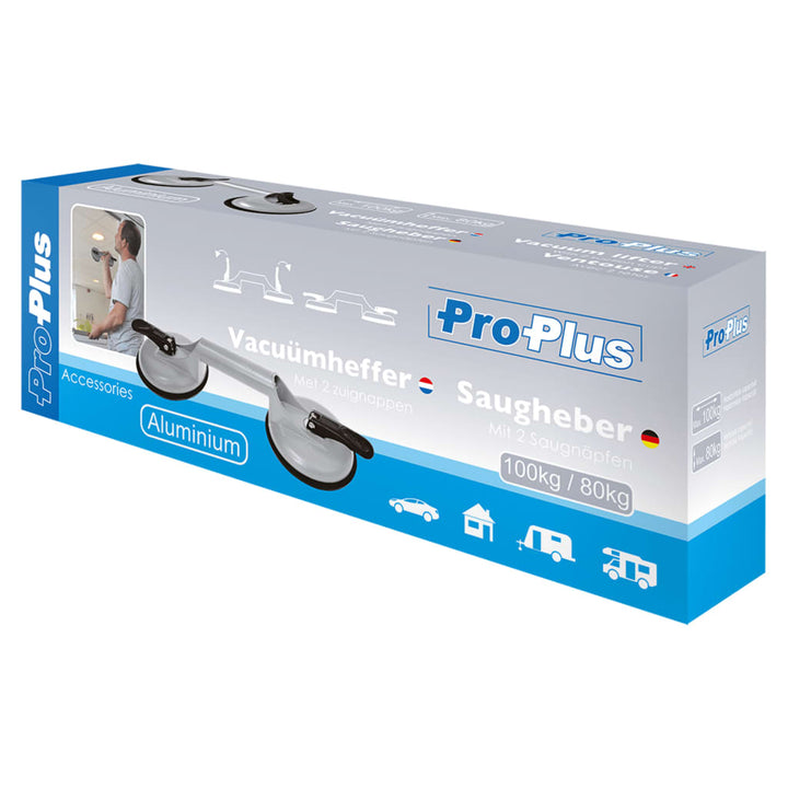 Proplus Dispozitiv De Ridicare Cu 2 Ventuze, Aluminiu