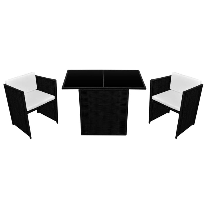 Set Bistro Cu Perne, 3 Piese, , Poliratan