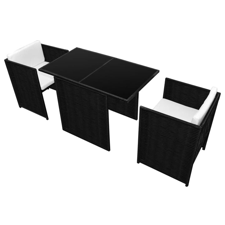 Set Bistro Cu Perne, 3 Piese, , Poliratan