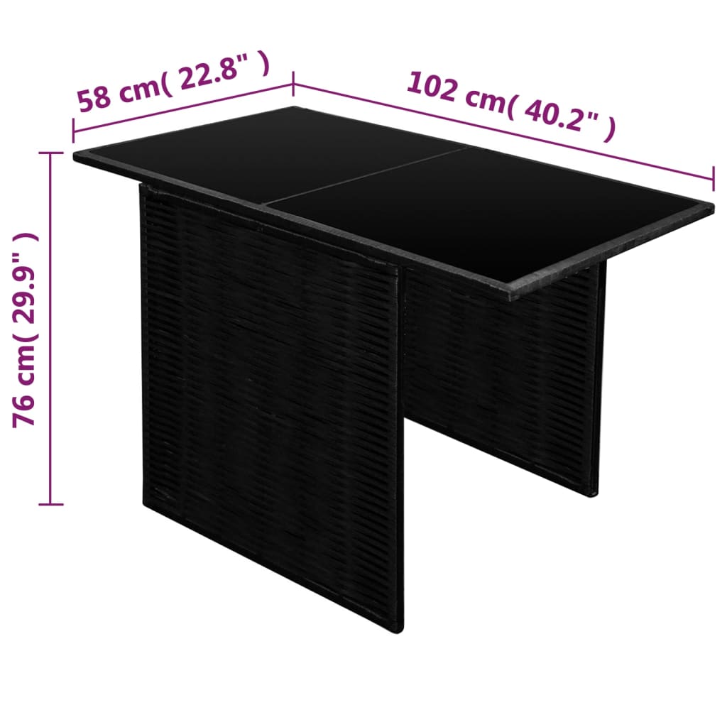 Set Bistro Cu Perne, 3 Piese, , Poliratan