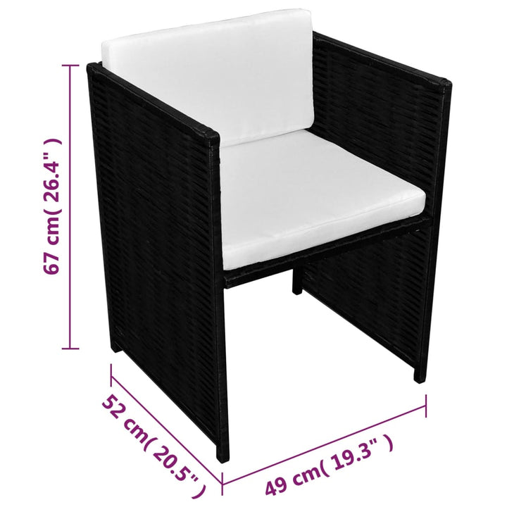 Set Bistro Cu Perne, 3 Piese, , Poliratan