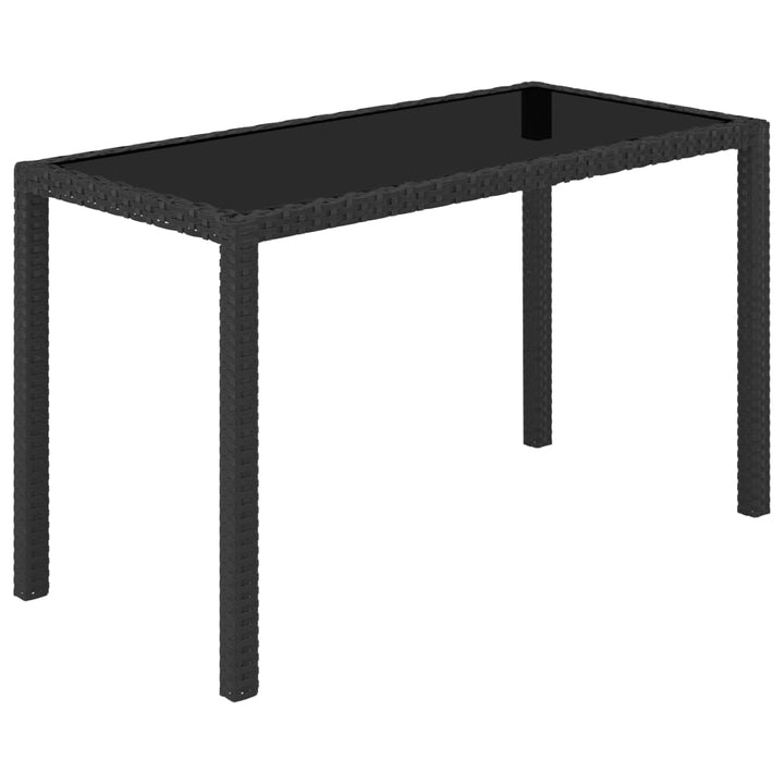 Set Mobilier De Exterior Cu Perne, 5 Piese, Negru, Poliratan