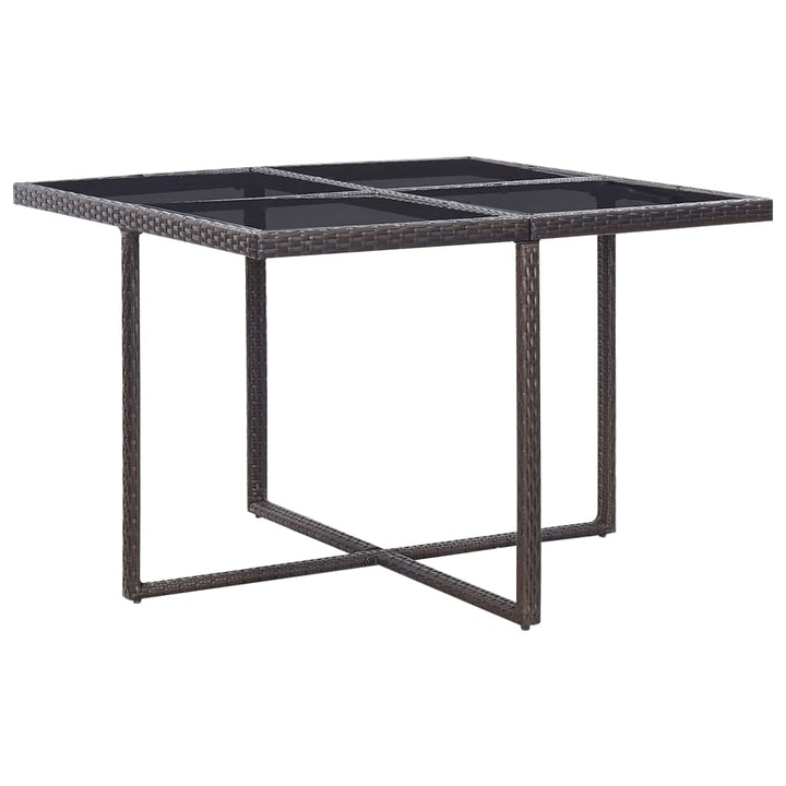 Set Mobilier De Exterior Cu Perne, 9 Piese, , Poliratan