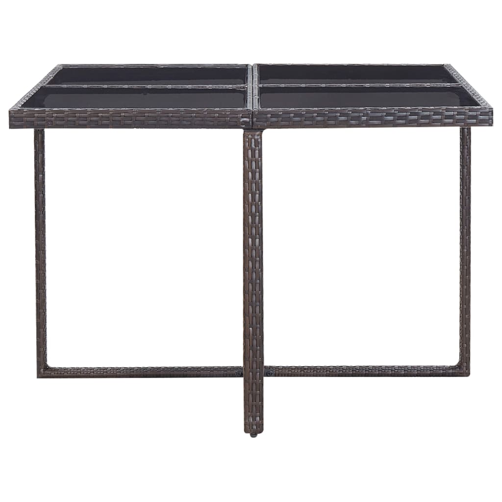 Set Mobilier De Exterior Cu Perne, 9 Piese, , Poliratan