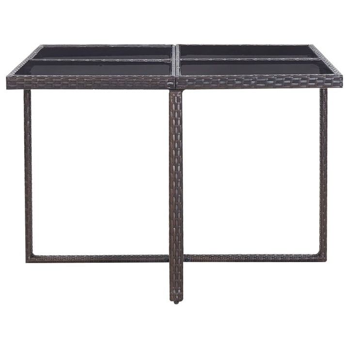Set Mobilier De Exterior Cu Perne, 9 Piese, , Poliratan