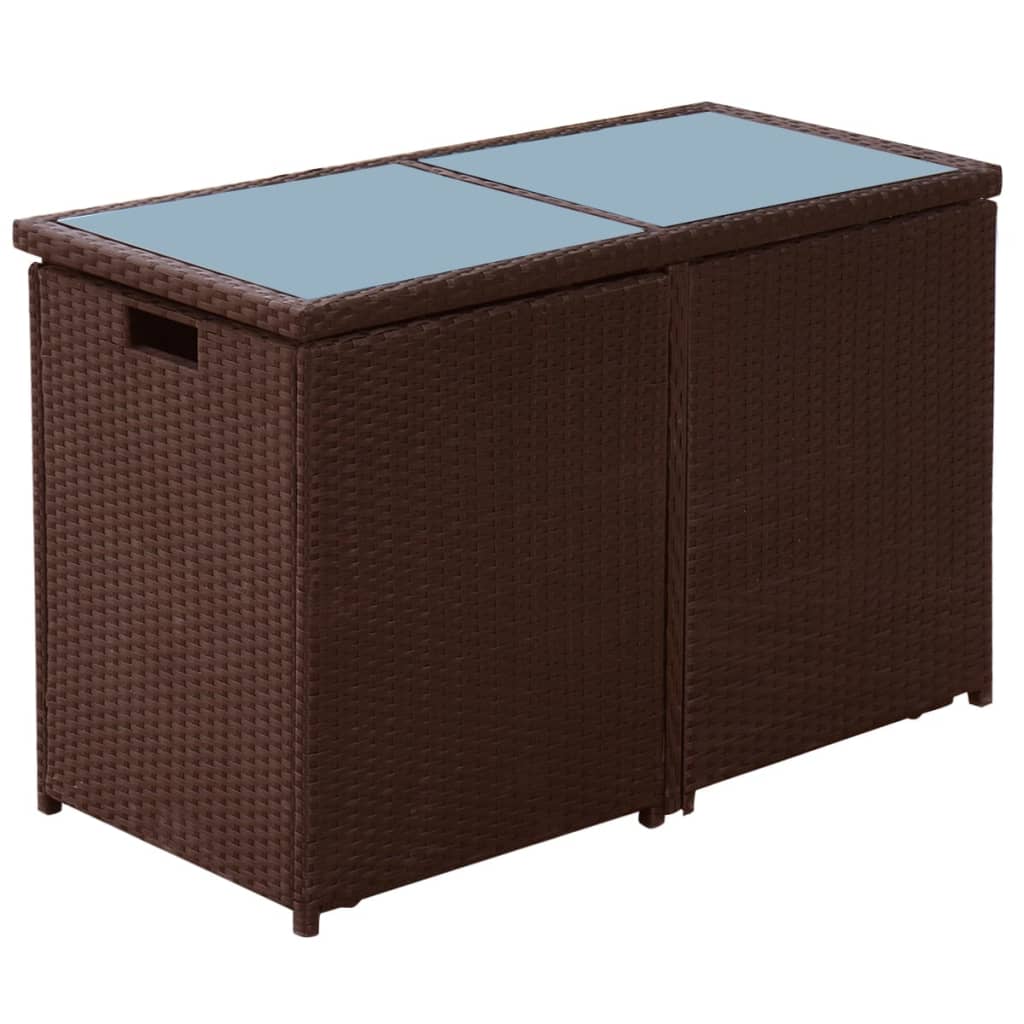 Set Bistro Cu Perne, 3 Piese, , Poliratan