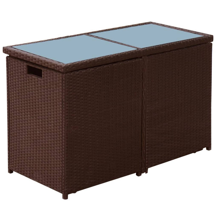 Set Bistro Cu Perne, 3 Piese, , Poliratan
