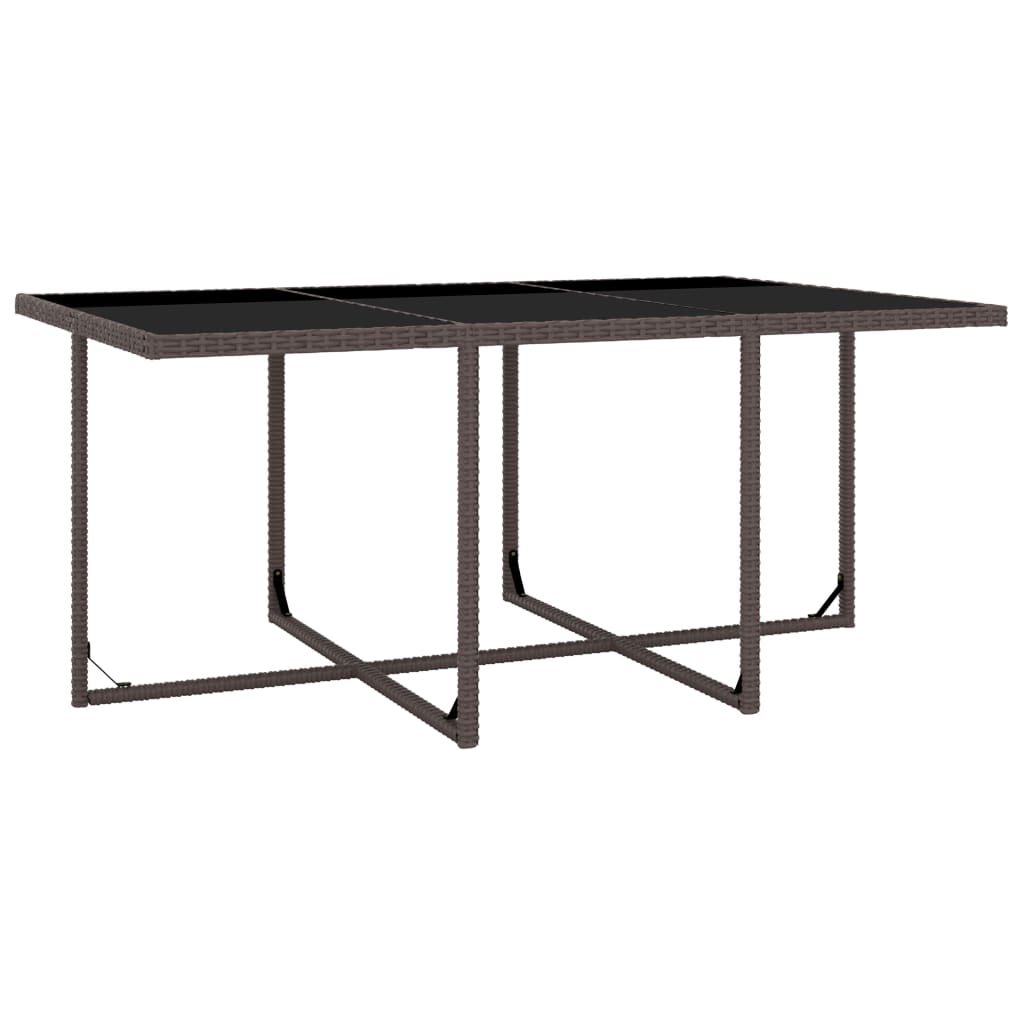 Set Mobilier De Exterior Cu Perne, 11 Piese, , Poliratan