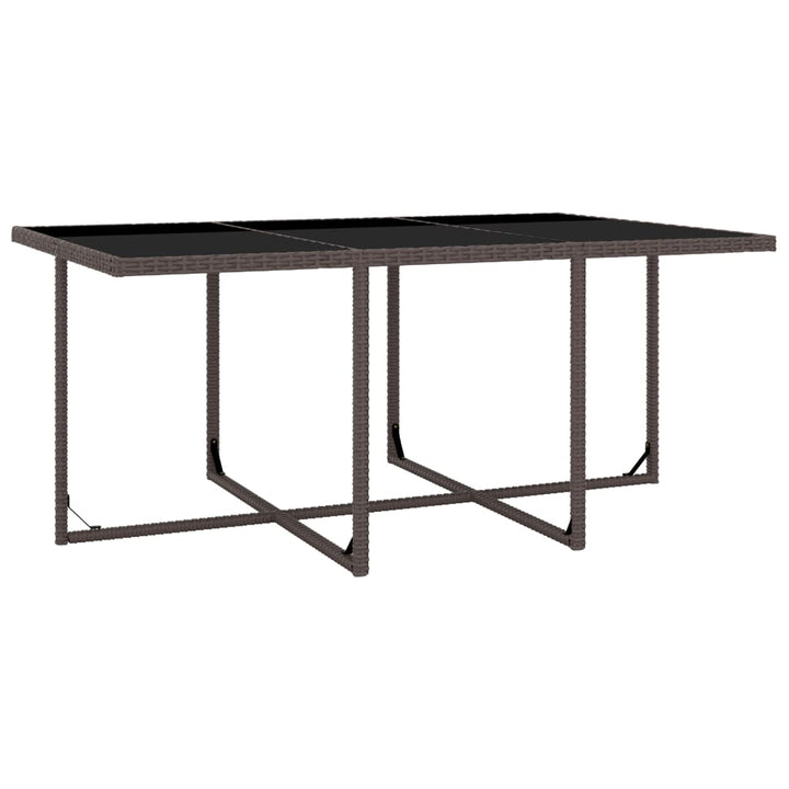 Set Mobilier De Exterior Cu Perne, 11 Piese, , Poliratan