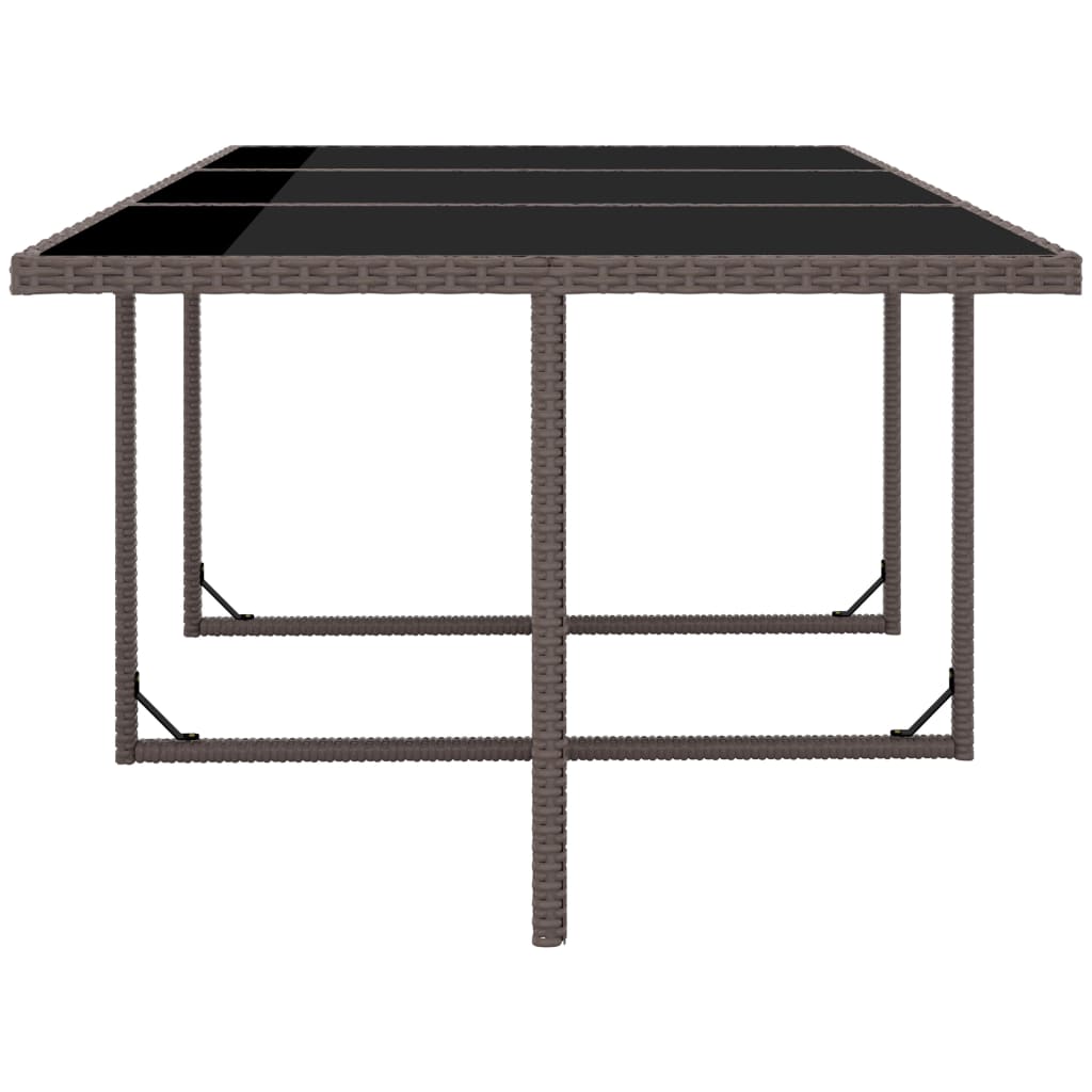 Set Mobilier De Exterior Cu Perne, 11 Piese, , Poliratan