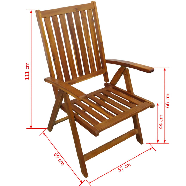 Set Mobilier De Exterior, 7 Piese, Lemn Masiv De Acacia