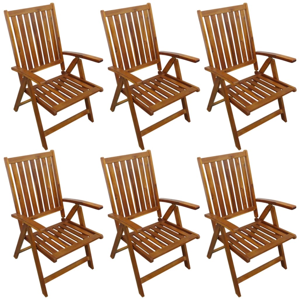 Set Mobilier De Exterior, 7 Piese, Lemn Masiv De Acacia