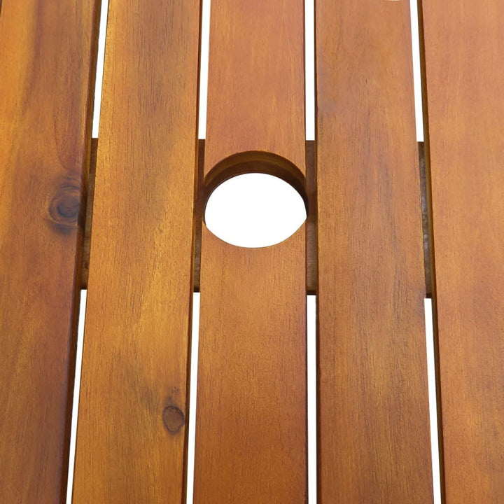 Set Mobilier De Exterior, 7 Piese, Lemn Masiv De Acacia