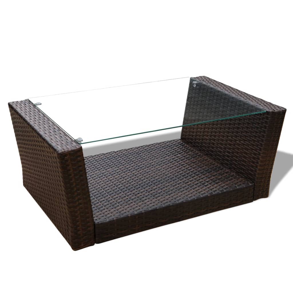 Set Mobilier De Grădină Cu Perne, 4 Piese, , Poliratan