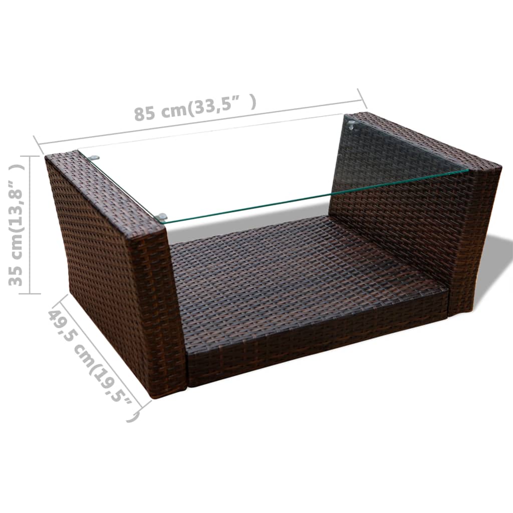 Set Mobilier De Grădină Cu Perne, 4 Piese, , Poliratan