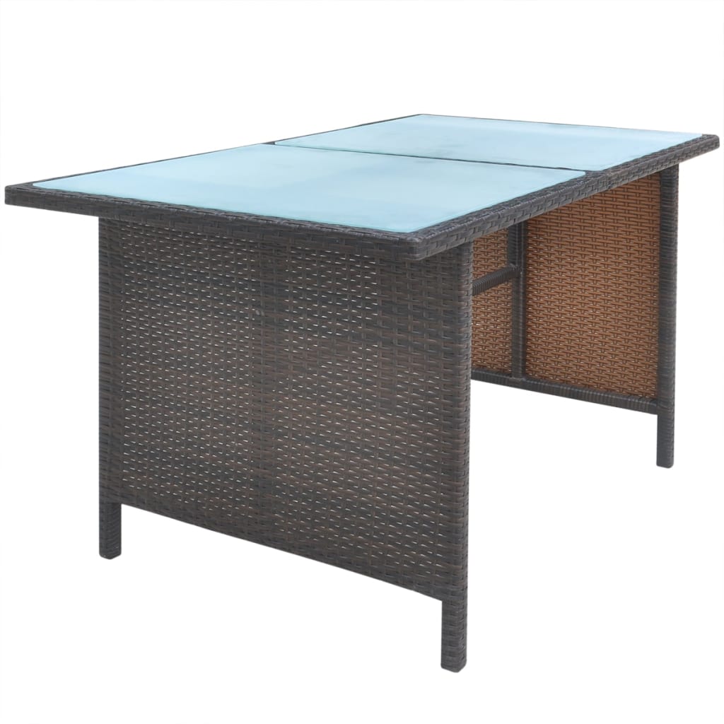 Set Mobilier De Exterior Cu Perne, 6 Piese, , Poliratan