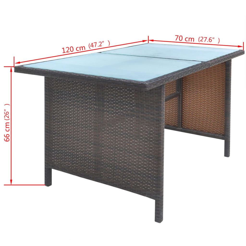 Set Mobilier De Exterior Cu Perne, 6 Piese, , Poliratan