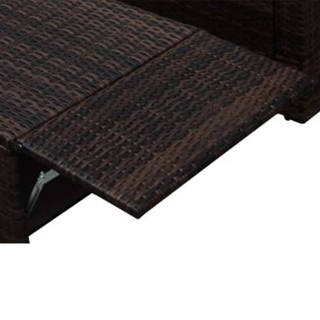 Set Mobilier De Grădină Cu Perne, 2 Piese, , Poliratan