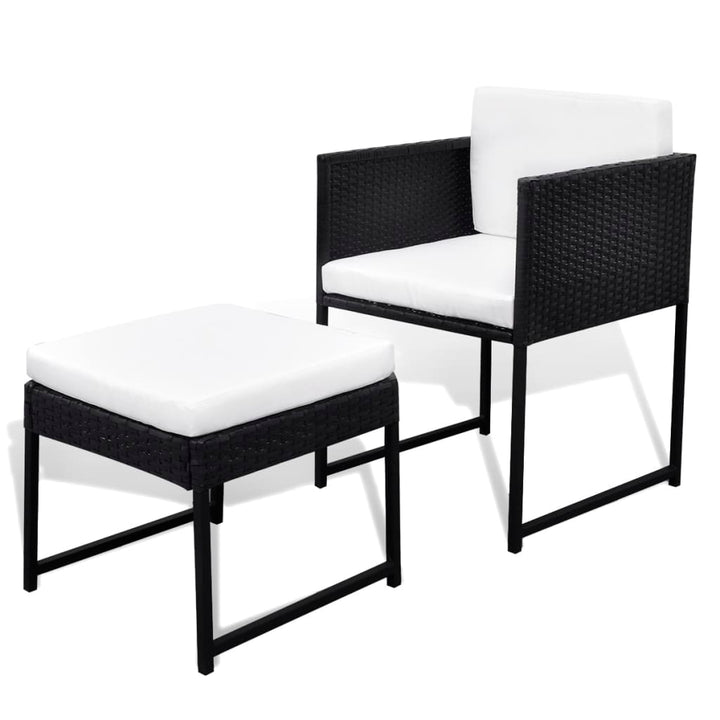 Set Mobilier De Exterior Cu Perne, 9 Piese, , Poliratan