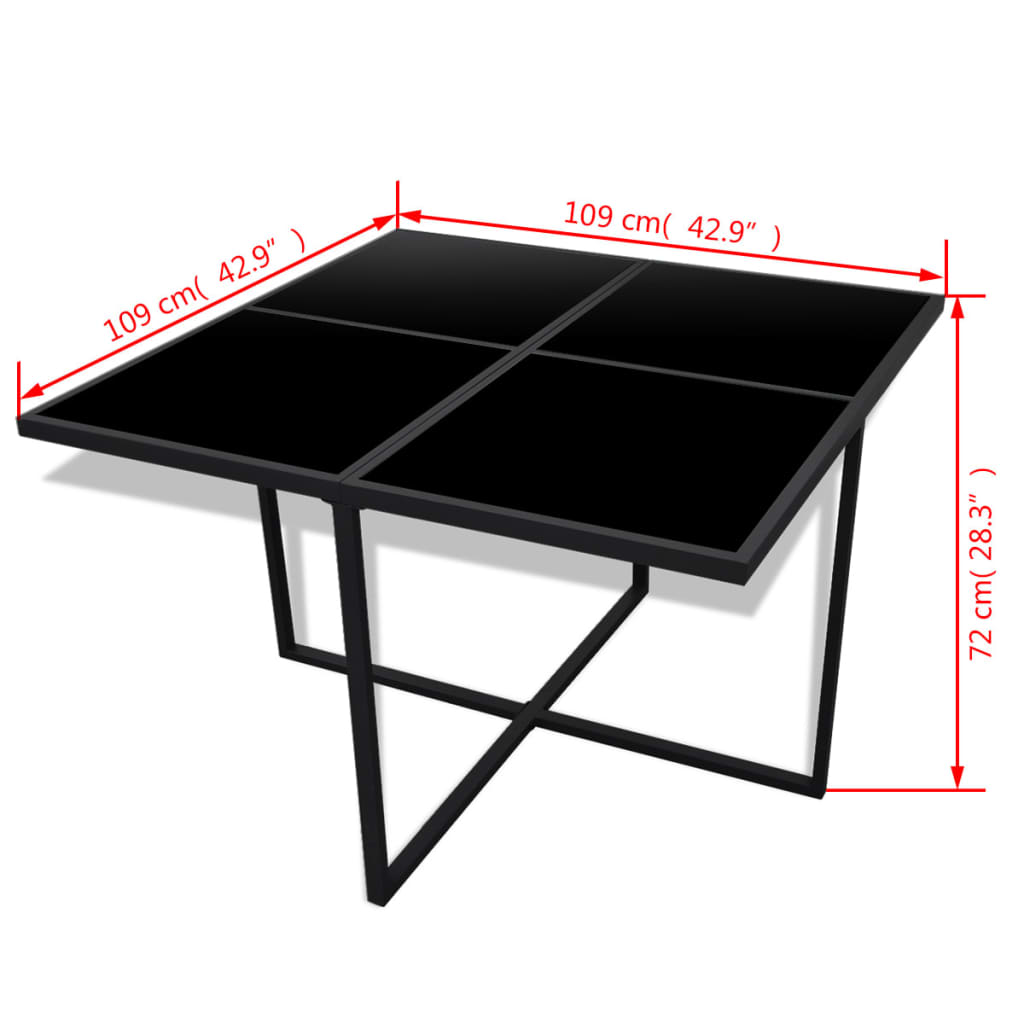Set Mobilier De Exterior Cu Perne, 9 Piese, , Poliratan