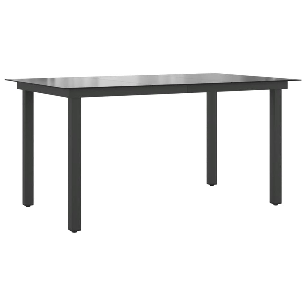 Masă De Grădină, , 150 X 90 X 74 Cm, Aluminiu Și Sticlă