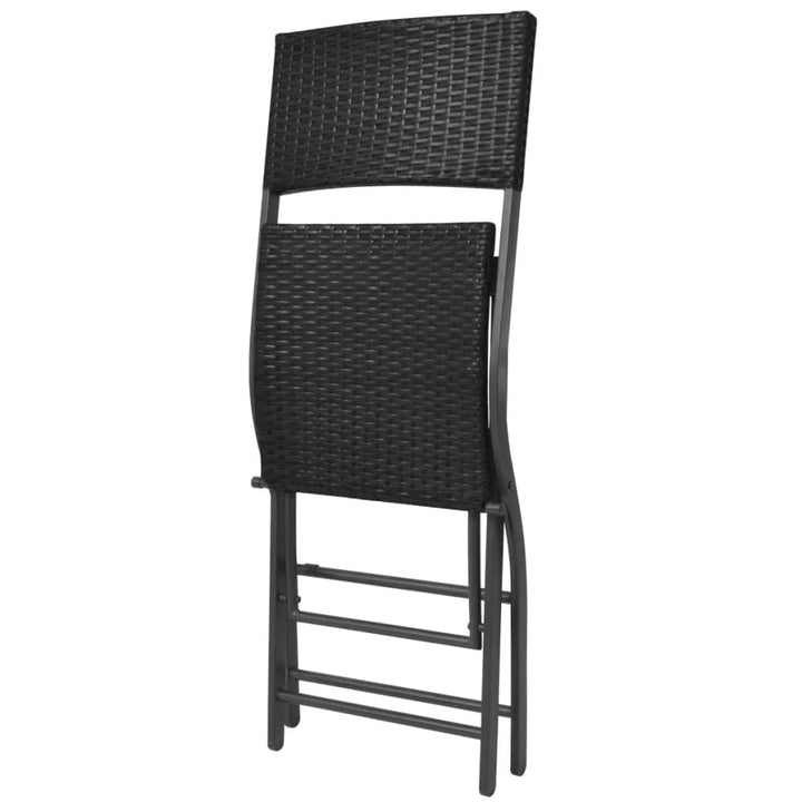 Set Mobilier Exterior Pliabil, 7 Piese, Oțel, Poliratan