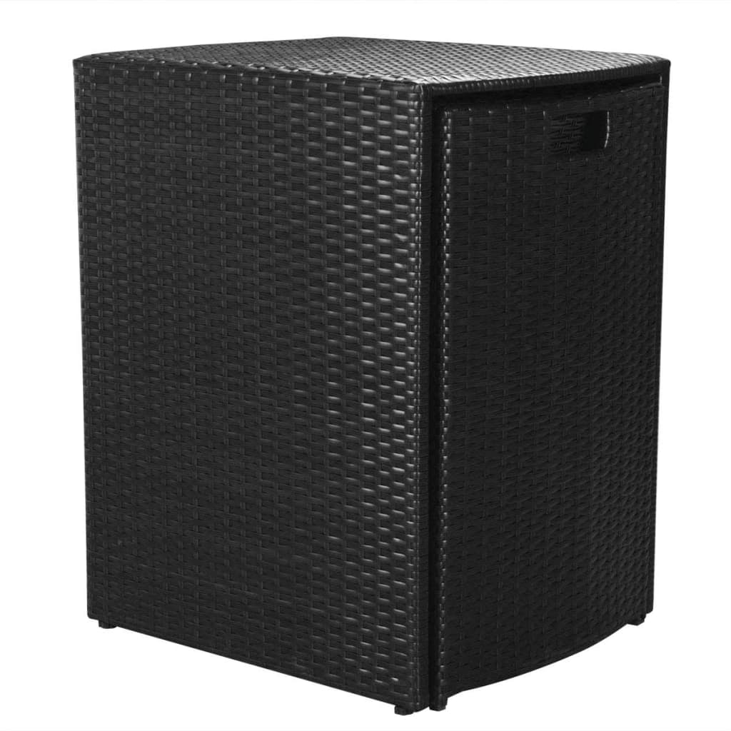 Set Mobilier Bistro Cu Perne, 3 Piese, , Poliratan
