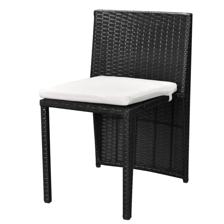 Set Mobilier Bistro Cu Perne, 3 Piese, , Poliratan