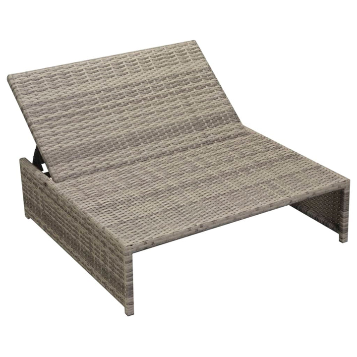 Set Mobilier De Grădină Cu Perne, 5 Piese, Gri, Poliratan