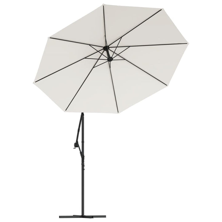 Umbrelă Soare Suspendată, Iluminare Led, Stâlp Metalic