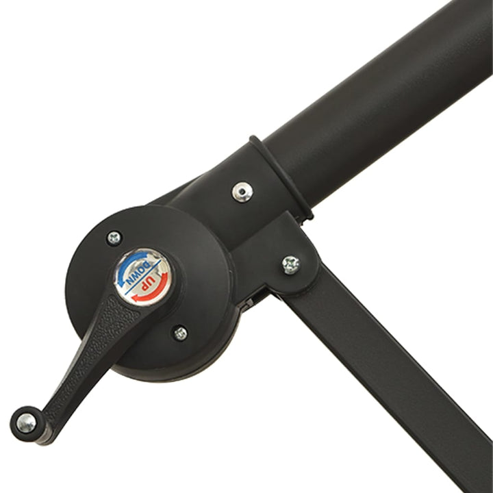 Umbrelă Soare Suspendată, Iluminare Led, Stâlp Metalic