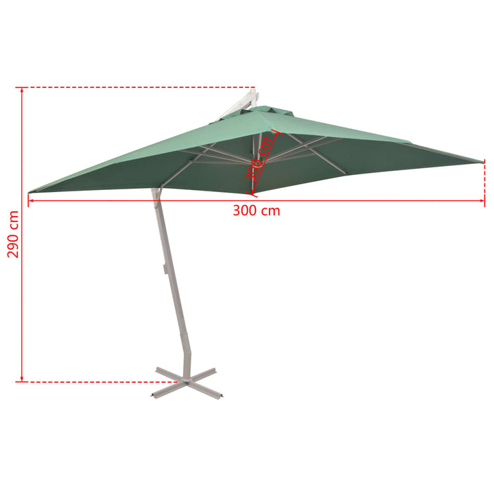 Umbrelă Suspendată, Stâlp De Aluminiu, 300X300 Cm,