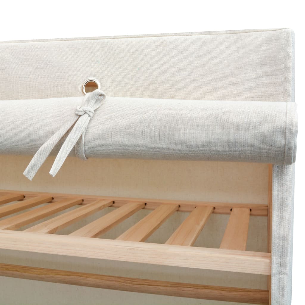 Dulap Din Material Textil Și Lemn De Pin 110 X 40 X 170 Cm